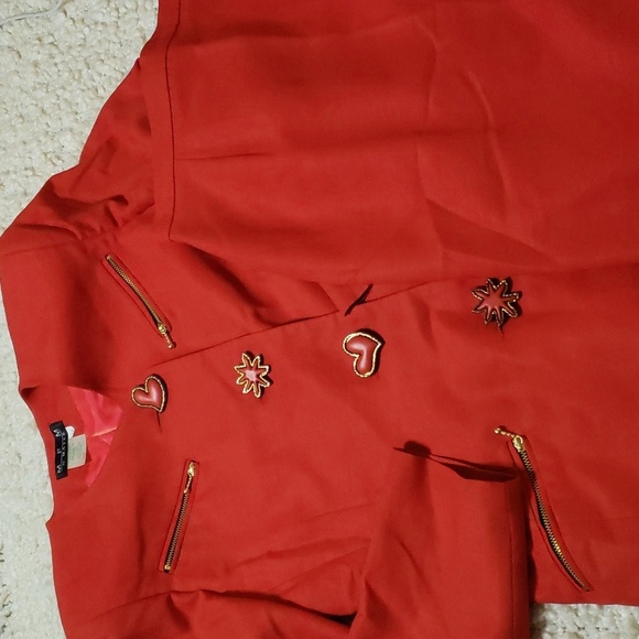 Vintage women's 2 piece skirt set (linen blend) m - Picture 1 of 7